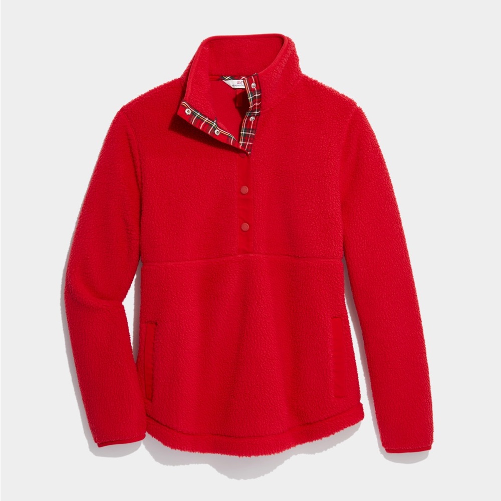 Vineyard Vines Sherpa Snap Placket Popover
